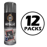 12X Paint Factory Paintgun Grey Metallic Spray Paint 400ml Spray Paint